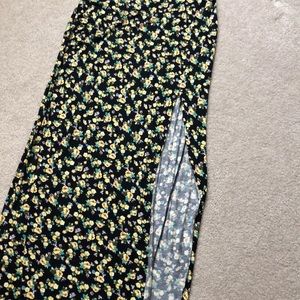 Floral maxi skirt